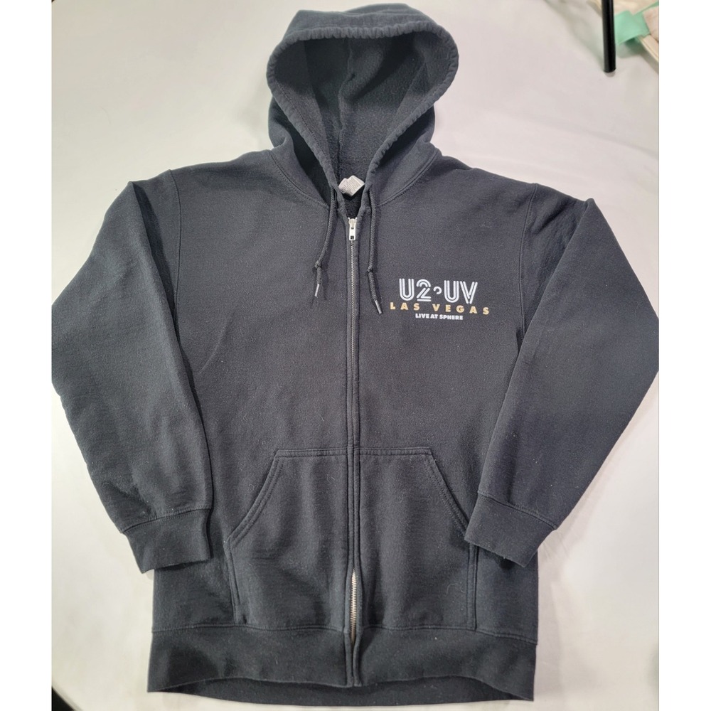 U2 UV Las Vegas Live At Sphere Zip Up Concert Hoodie Jacket Size S